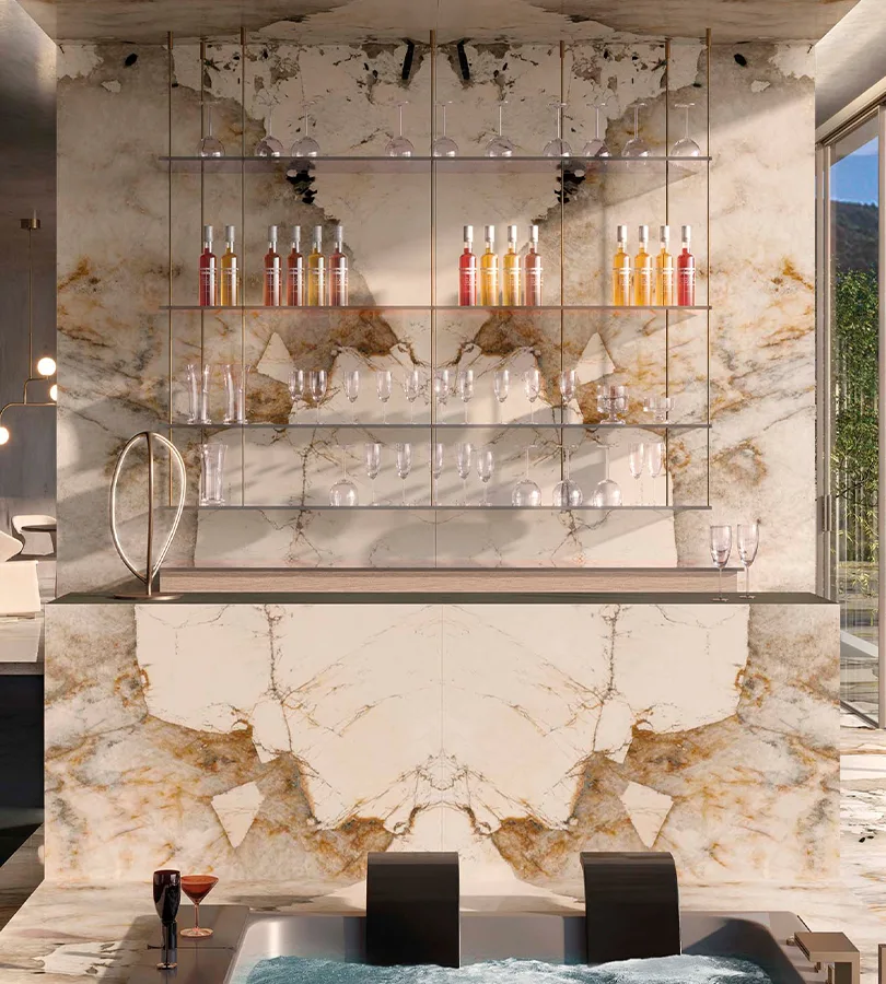 rivestimento bancone bar moderno