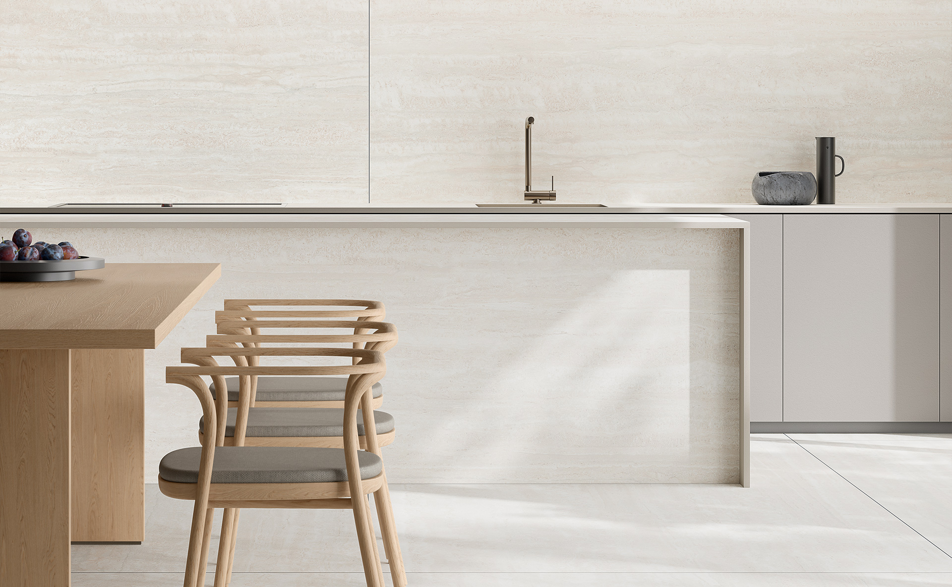 rivestimento cucina bianco moderno