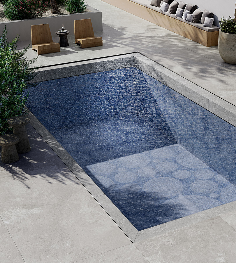 gres porcellanato blu