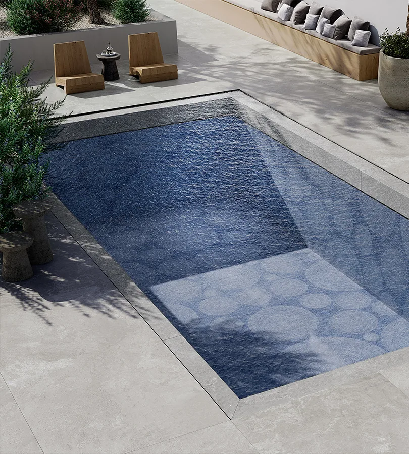 gres porcellanato blu