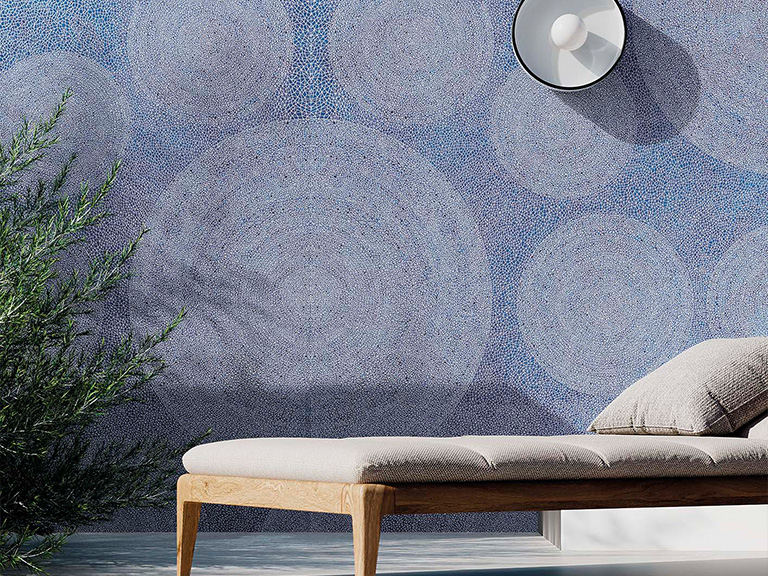 mosaico blu