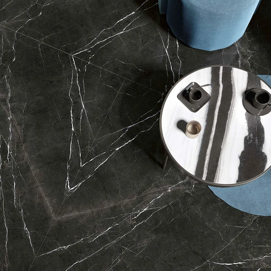 top cucina effetto marmo nero