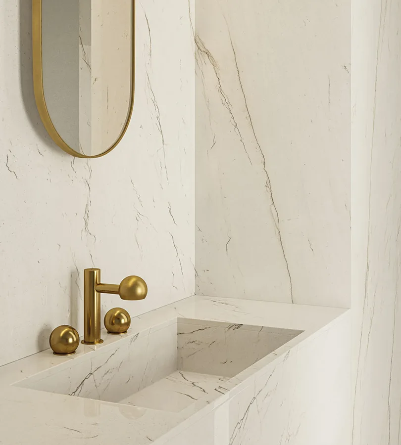 Grandi lastre bagno piccolo